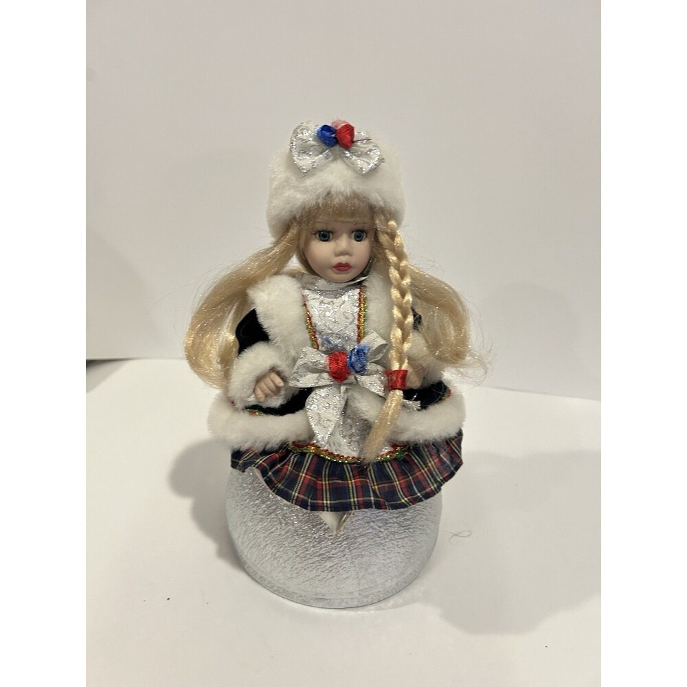 Christina Verdi Porcelain Doll Fur Trimmed Coat Hat 2000s Decorative Collectible